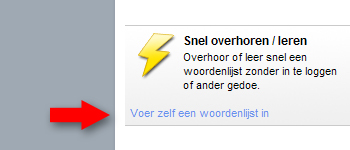 Open de woordenlijst bewerker