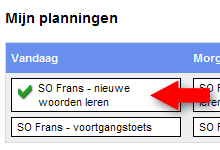 Voortgang van planning